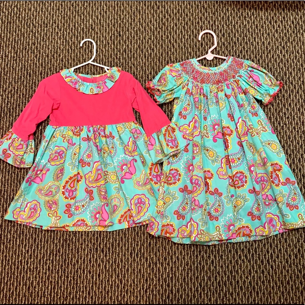 Southern tots matching sister dress set